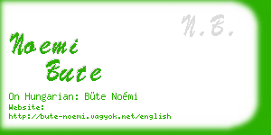 noemi bute business card